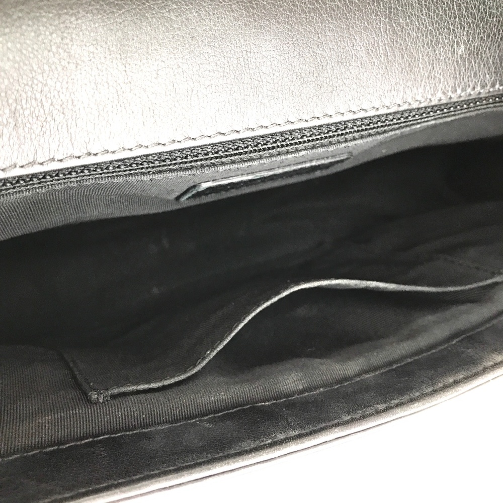Classic Flap Boy Black Patent Cross Body Bag - Picture 7 of 8